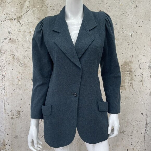 Emanuel Ungaro Parallele Forest Green Riding Jacket Made In Italy, Luxe S/M - Picture 1 of 6